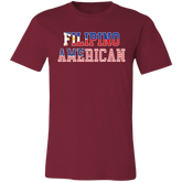 Filipino American Flags Unisex Jersey T-Shirt